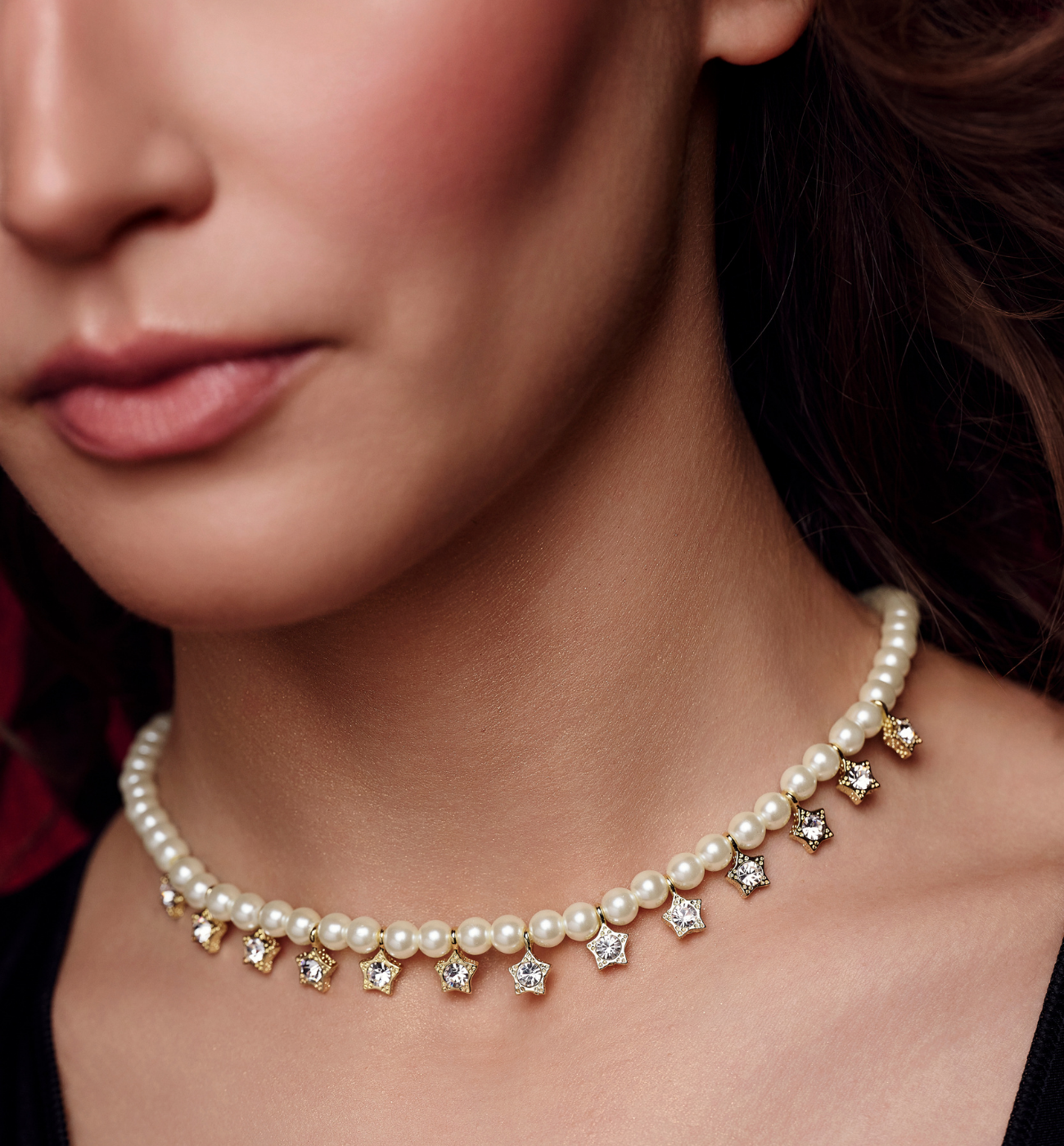 Naszyjnik z perłami i gwiazdkami Stelle Dorate - By Dziubeka