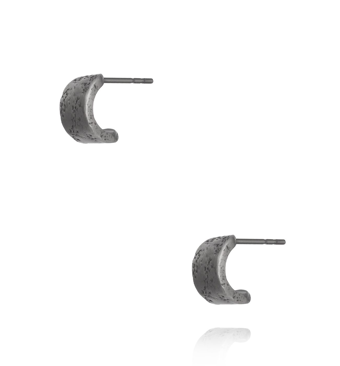 Kolczyki czarne unisex KMITC0133