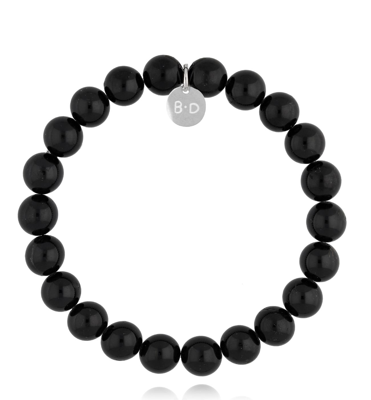 Bransoletka czarna z turmalinami - By Dziubeka