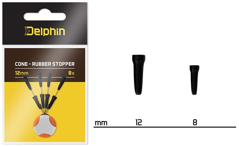 Delphin Stopery Gumowe Cone 8mm
