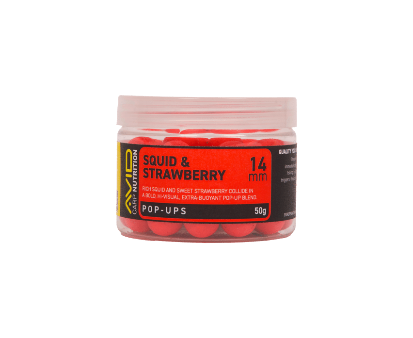 Avid Kulki Pop-up Squid & Strawberry 14mm Red