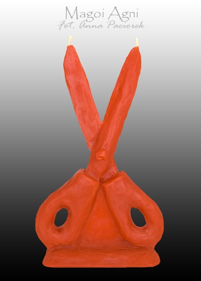 Świeca Nożyczki Nożyce CZERWONA – do przecinania negatywnych więzów