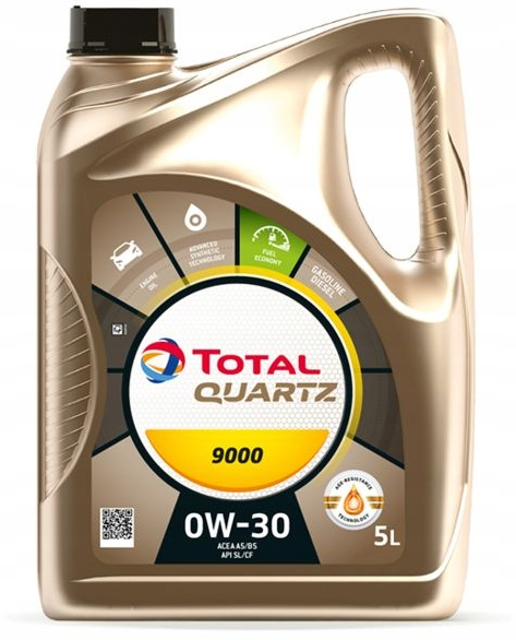 TOTAL QUARTZ 9000 0W30 A5/B5 SL/CF VOLVO 5L - Petrostar