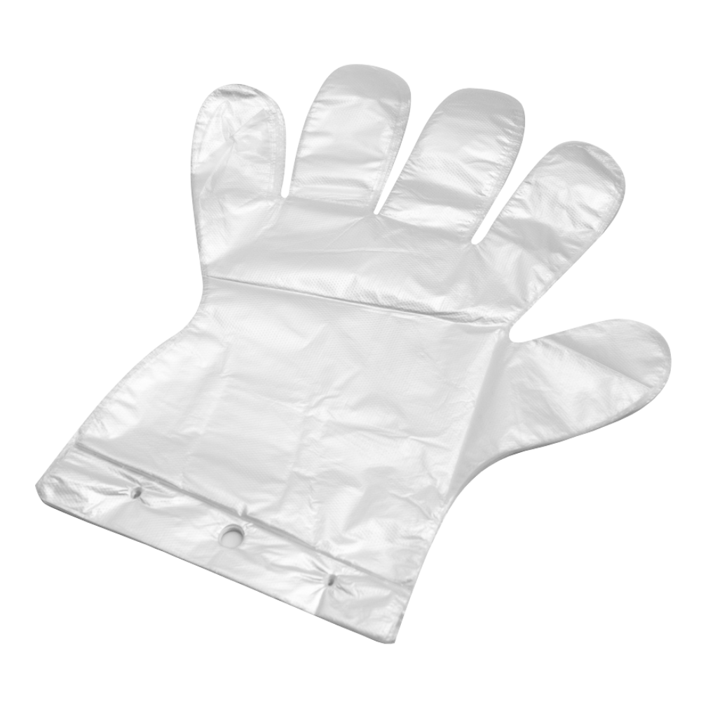 Rękawice Foliowe HDPE z Zawieszką - 100szt M - Opakowania.Online