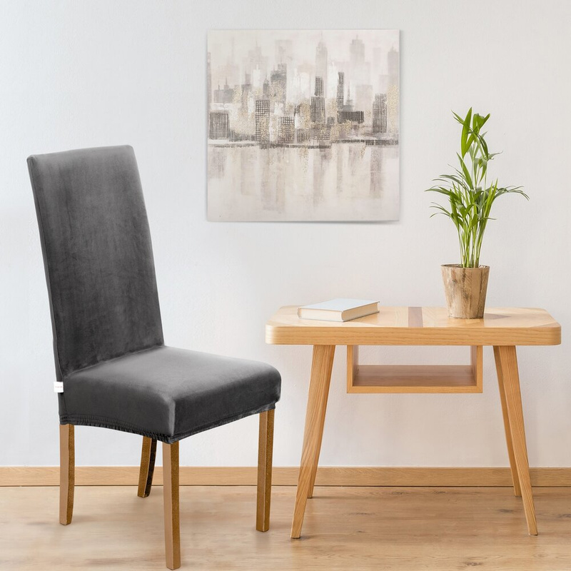 Pokrowiec na krzesło 35x55 cm LUNEO popielaty wodoodporny