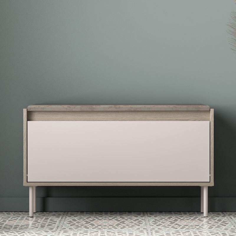 Szafka na buty z siedziskiem 90 cm VOCO kaszmir