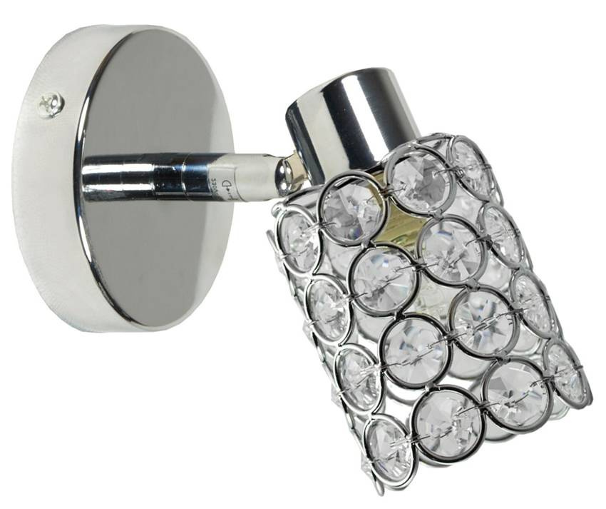 Srebrny kinkiet ścienny 1xG9 do salonu YORKY metalowy