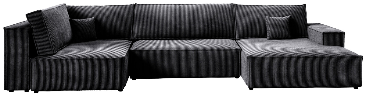 Grafitowa rogówka z funkcją spania w kształcie U PABLO MAXI