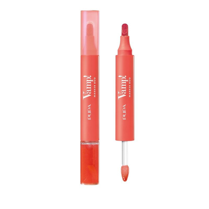 PUPA Milano Vamp! Marker Duo 009 Jelly Coral, 4 ml