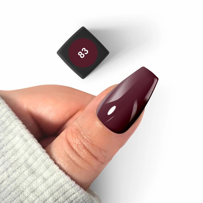 Silcare Lakier hybrydowy Flexy Wiśnia w czekoladzie 83, 4,5 g