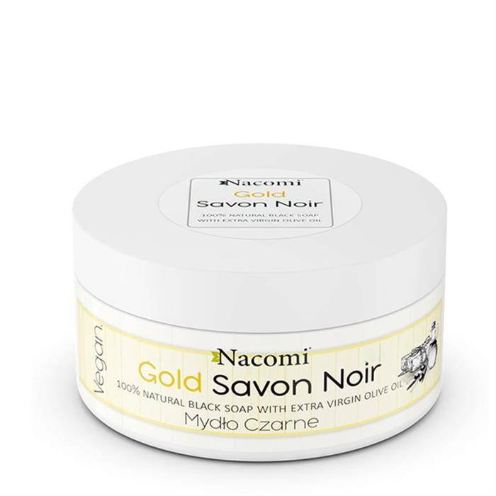 Nacomi Złote Czarne Mydło z oliwą z oliwek 125 g