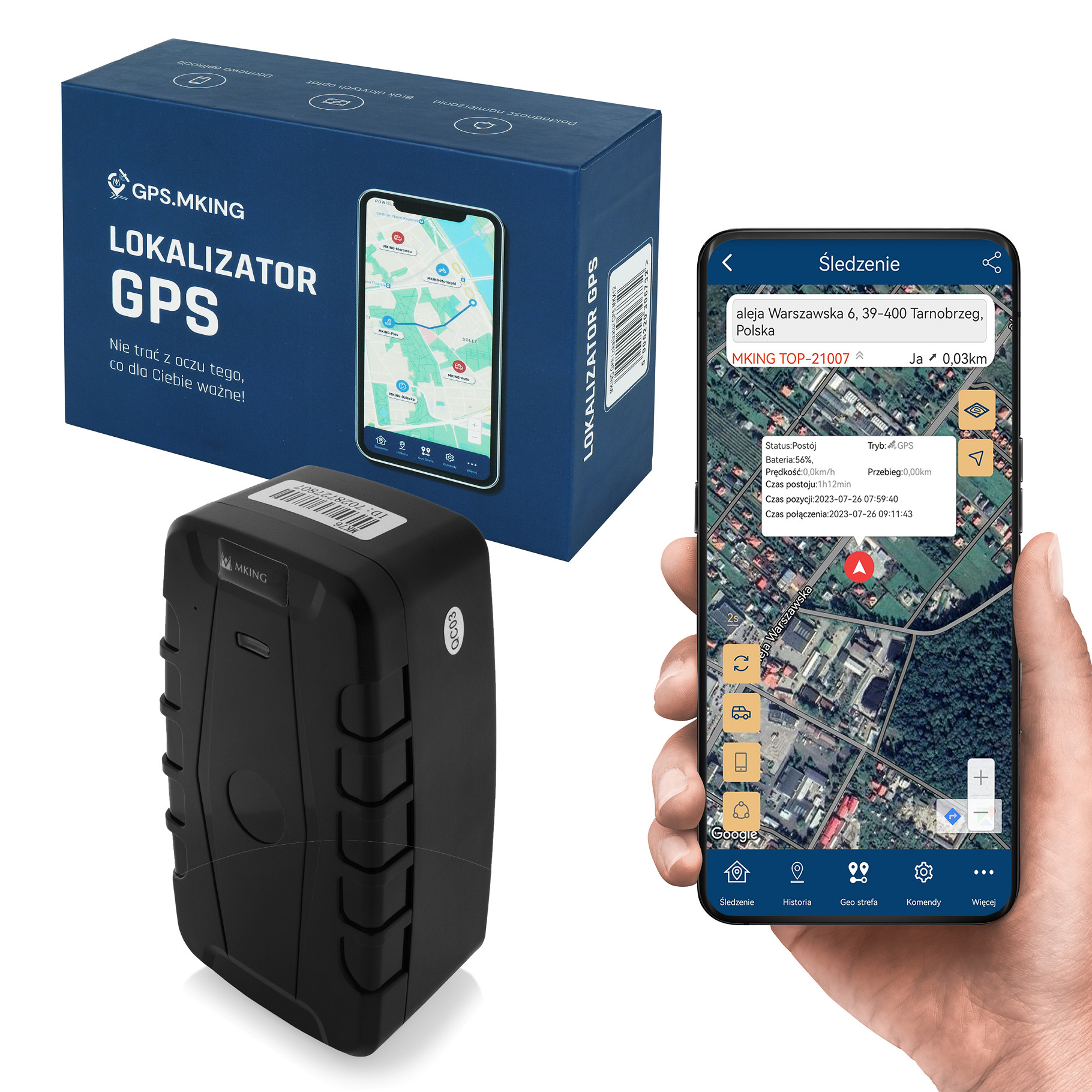 Lokalizator GPS 240 dni MAGNES ŚLEDZENIE PODSŁUCH MK76