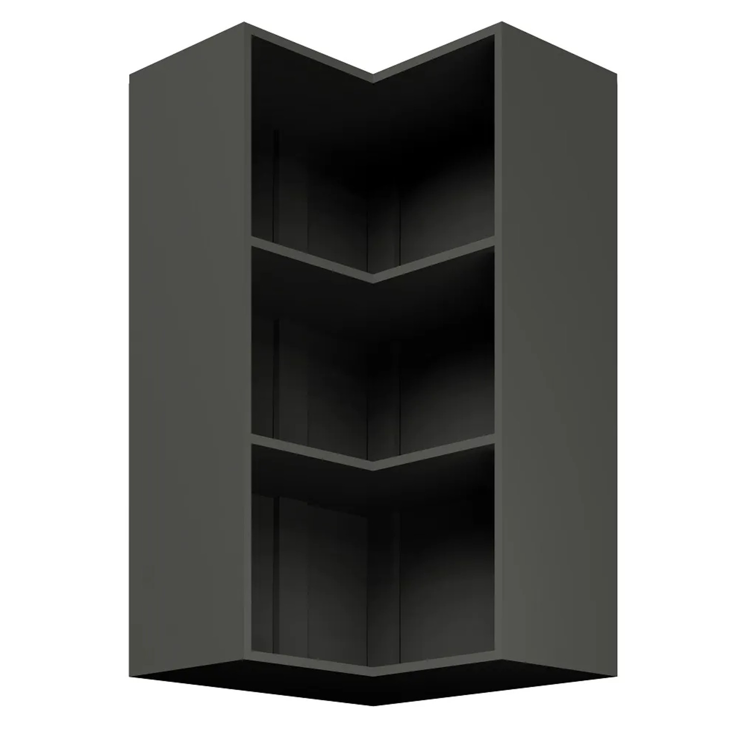 Korpus górny wysoki narożny 106,8x60x60 cm grafit