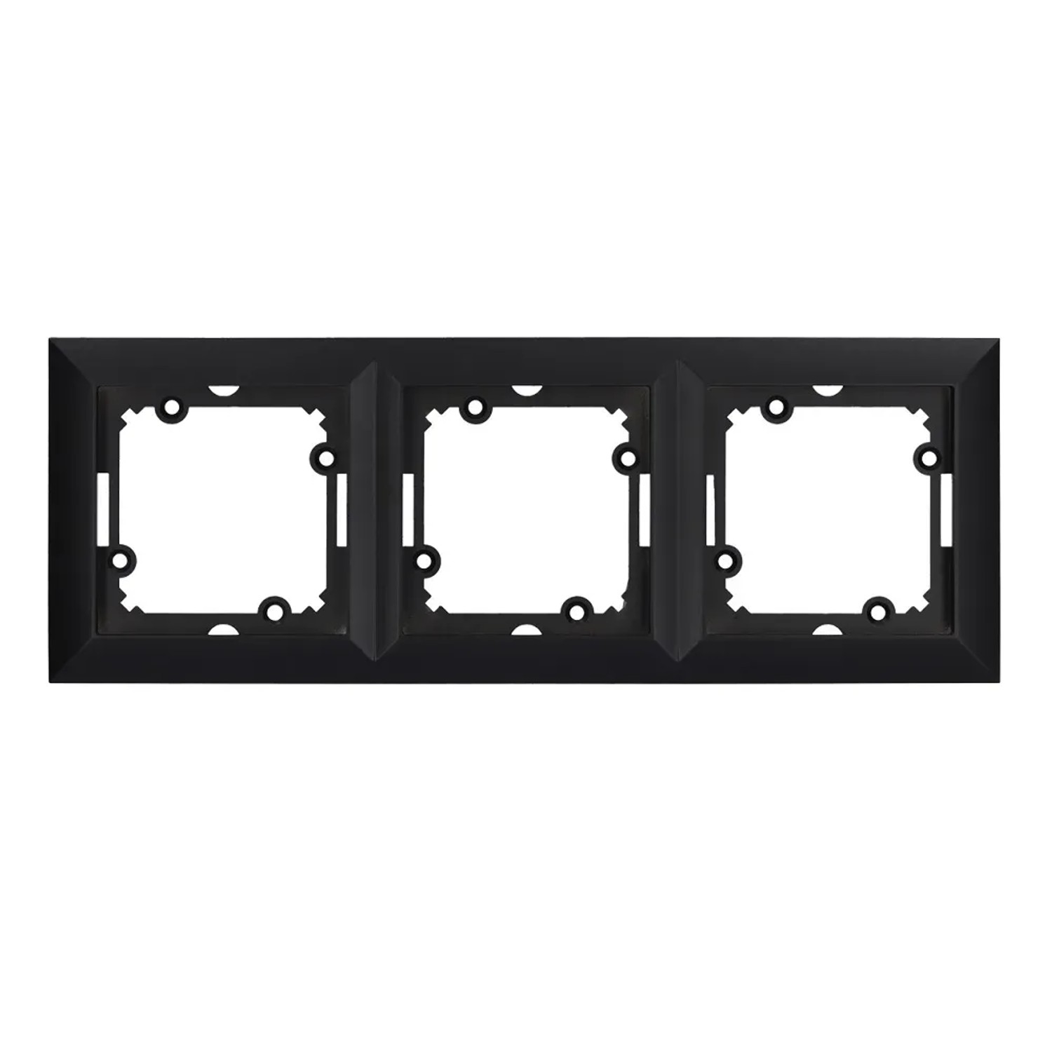 Ramka Pola 3-krotna czarny mat