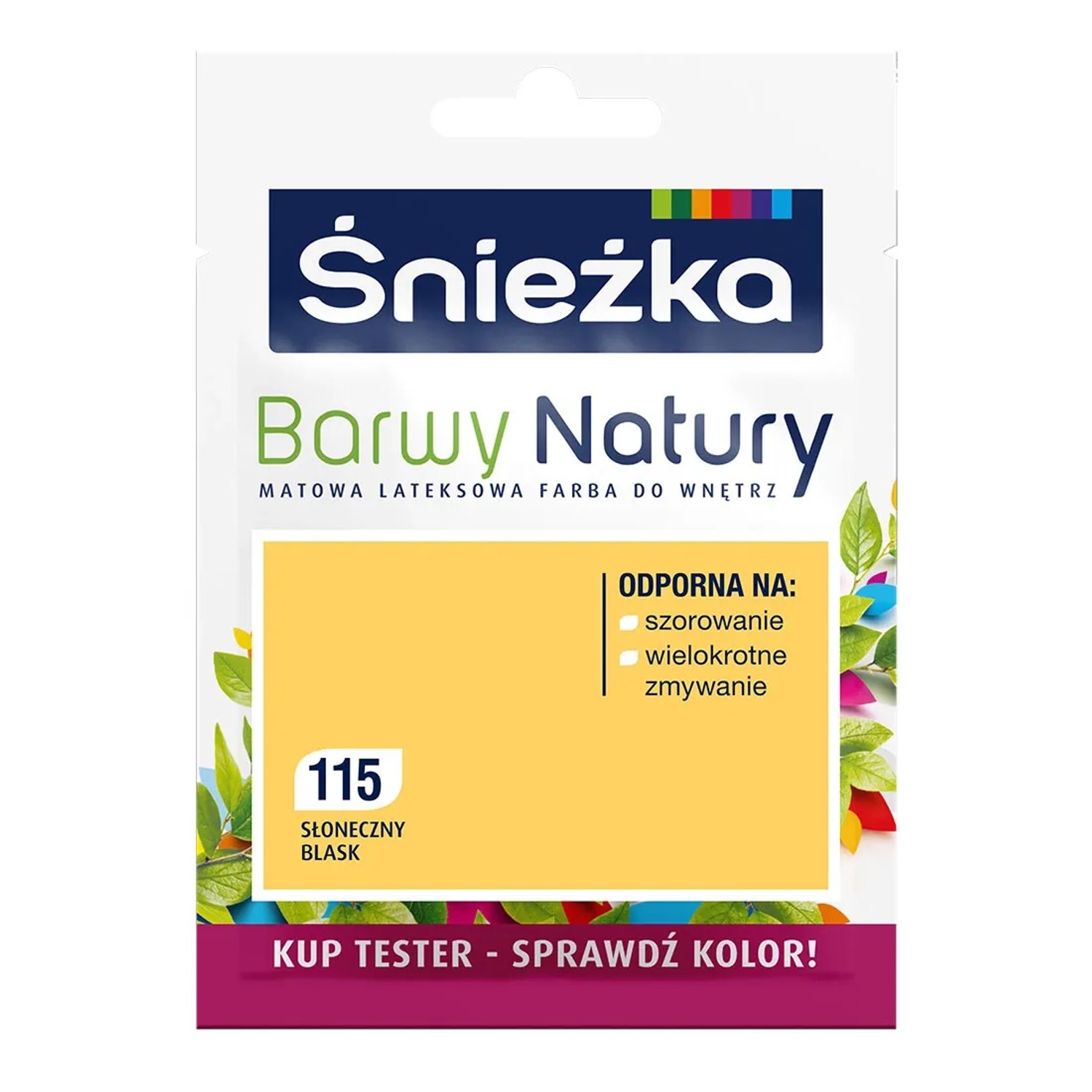Tester farby Śnieżka Barwy Natury słoneczny blask 25 ml