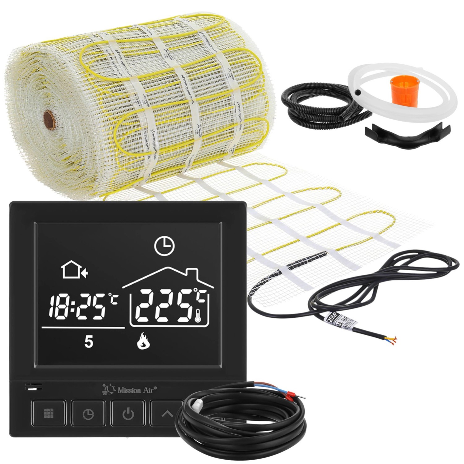 Mission Air Zestaw pod płytki MA-160 Taurus Black 20m2