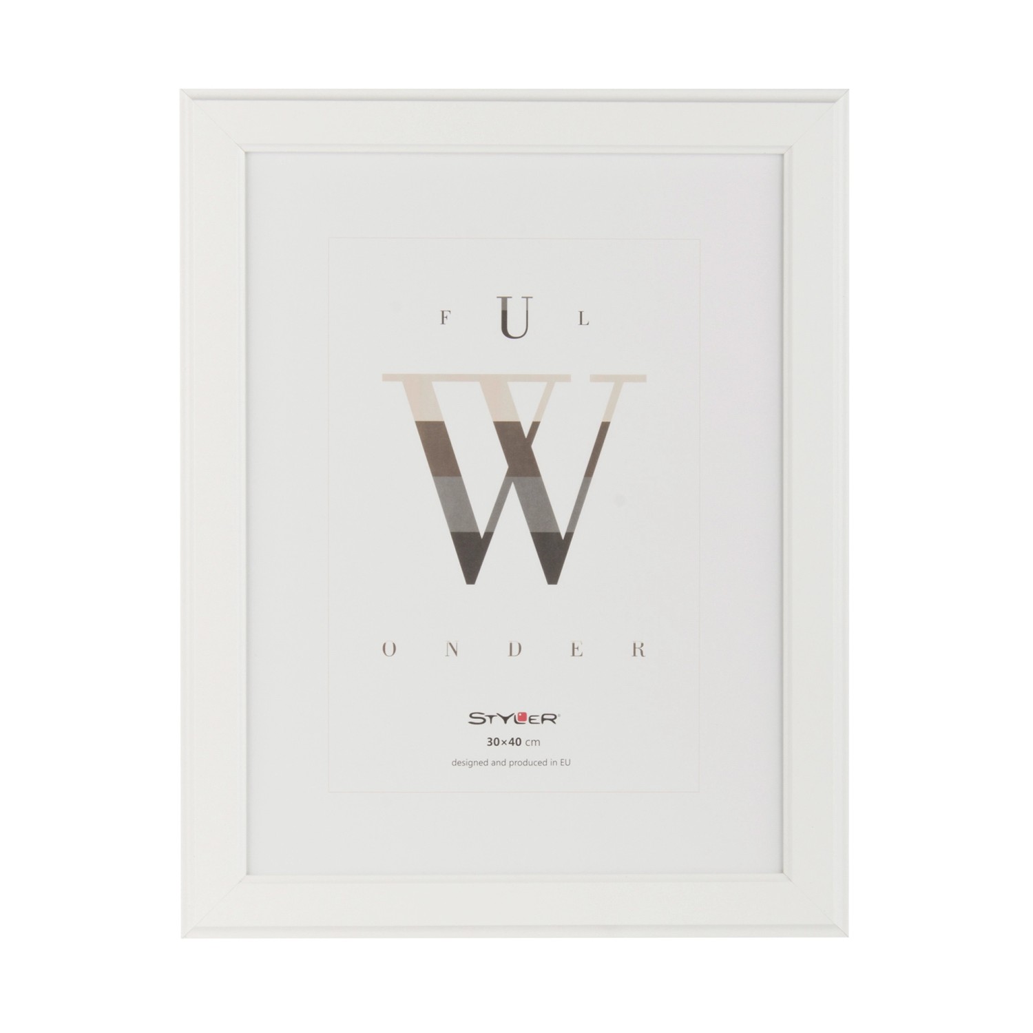 Ramka MALMO AF biała 30 cm x 40 cm