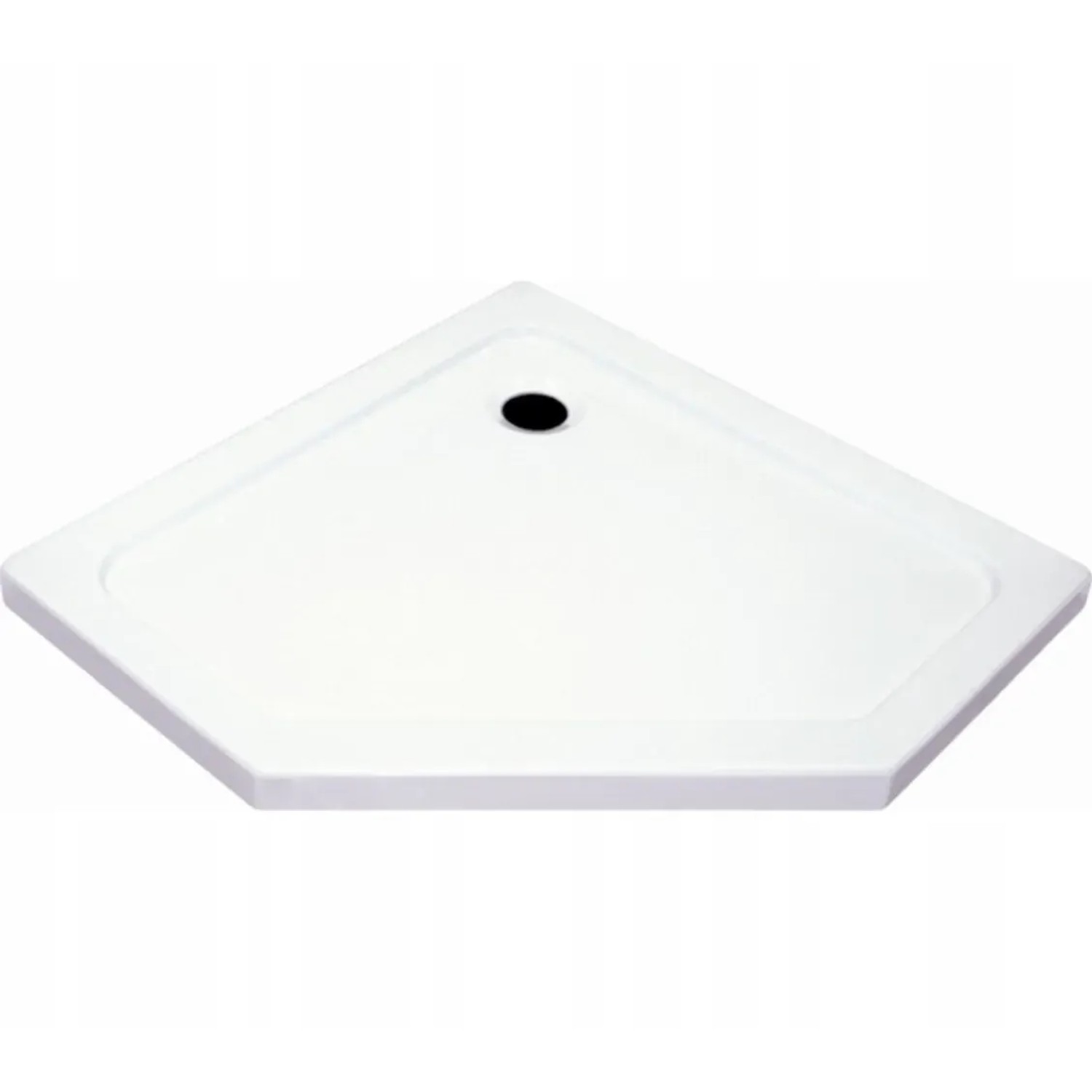 Brodzik pięciokątny Sirius Slim biały 90 cm x 90 cm x 5 cm