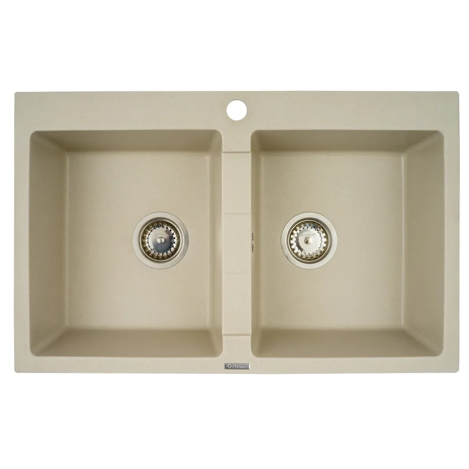 Pyramis Zlewozmywak Poros 2-kom. beż 78x50 cm