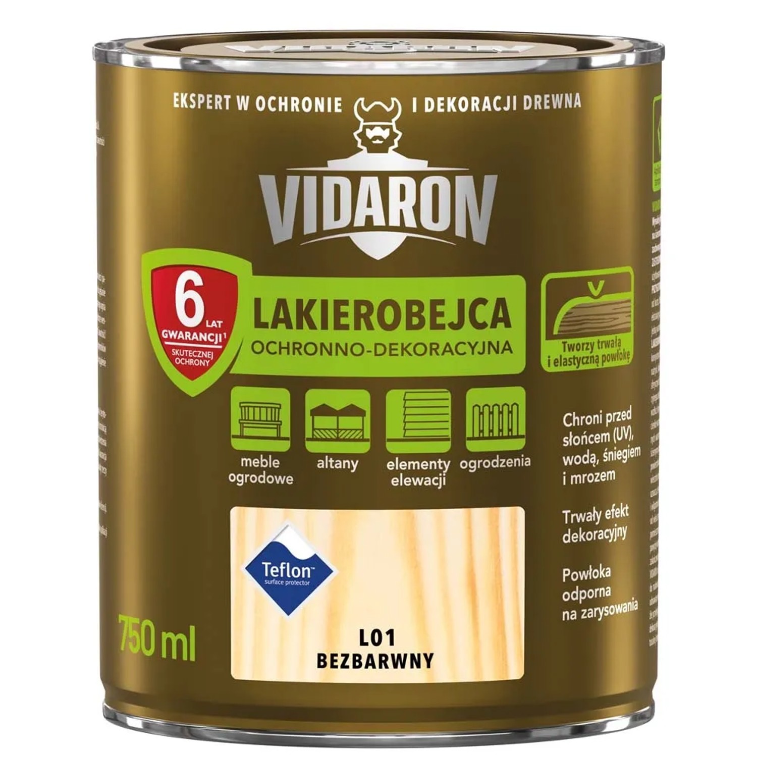 Vidaron Lakierobejca ochronno-dekoracyjna bezbarwna 750 ml