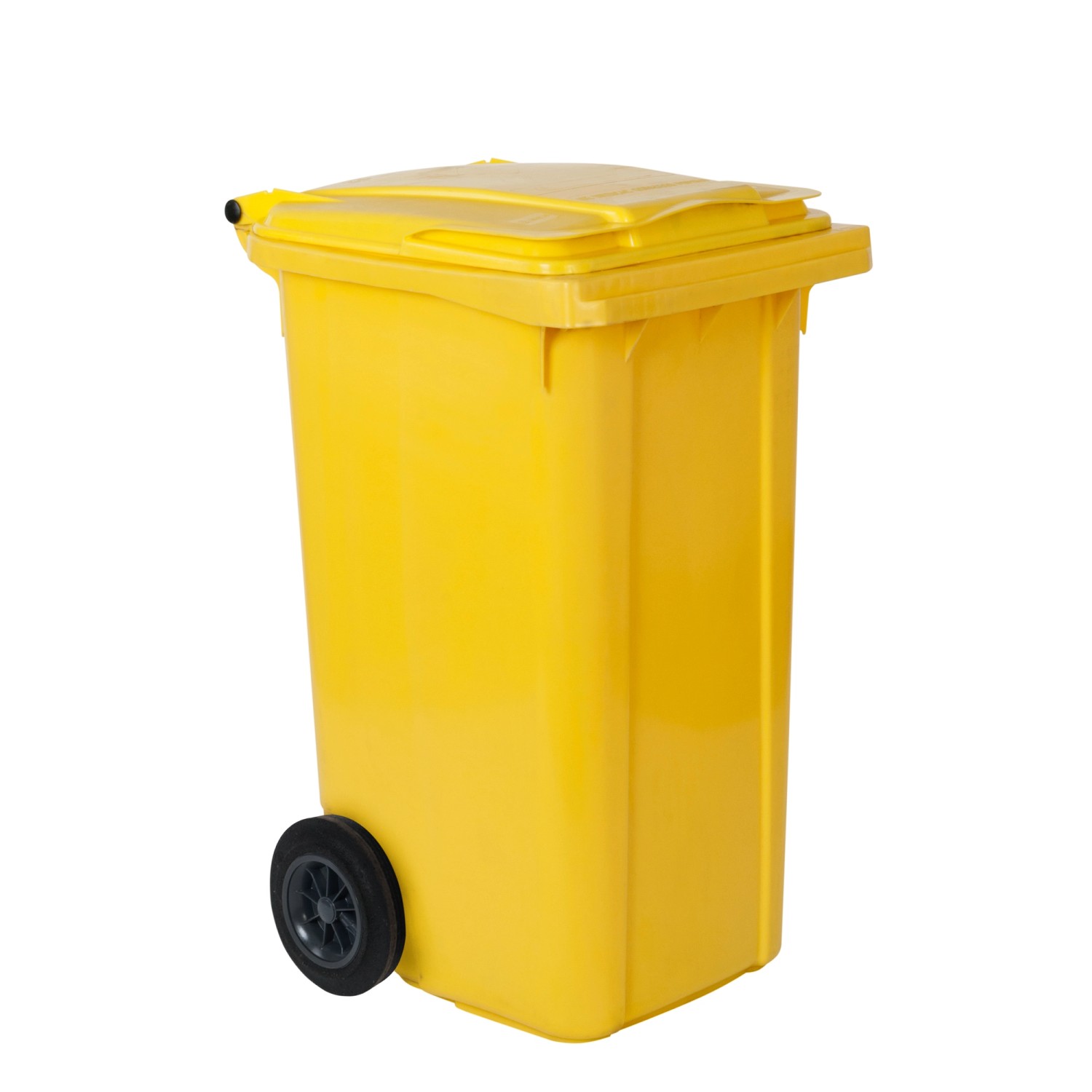 Pojemnik żółty na odpady z tworzyw sztucznych i metale - 240 l