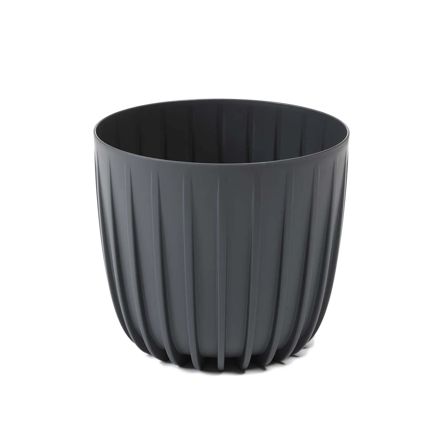 Osłonka Mira niska antracyt recycled - śr. 16 cm