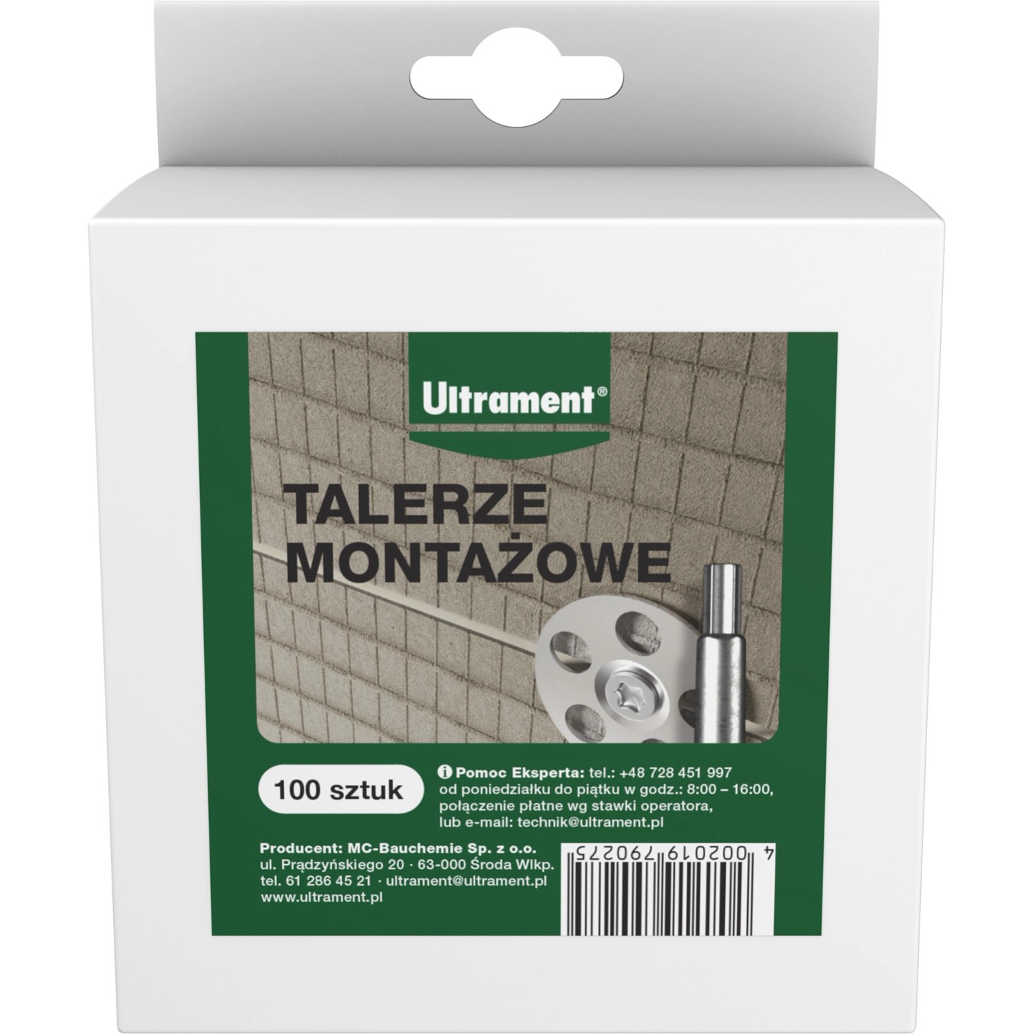 Ultrament Talerze montażowe 100 szt.