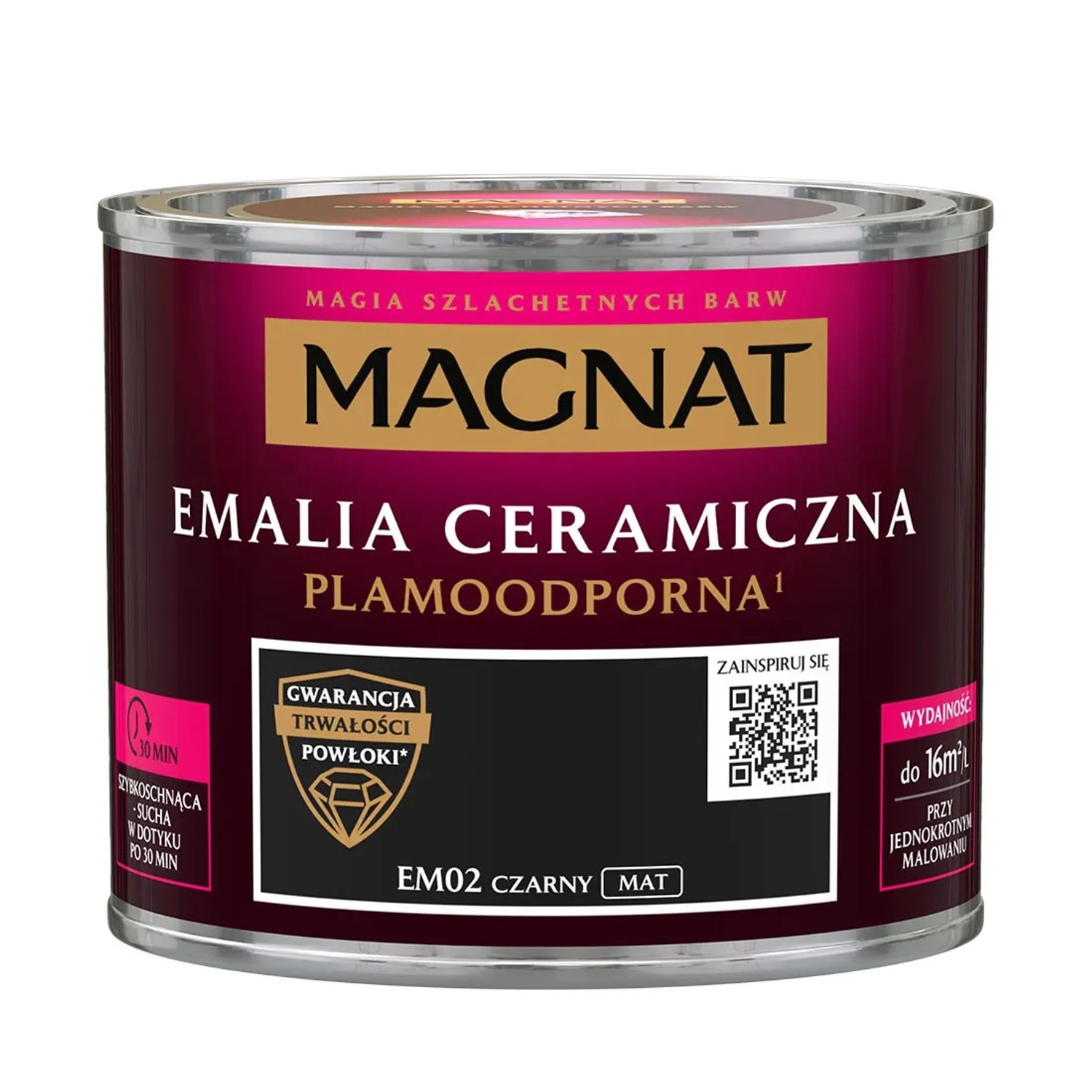 Magnat Emalia Ceramiczna czarny mat 0,5L