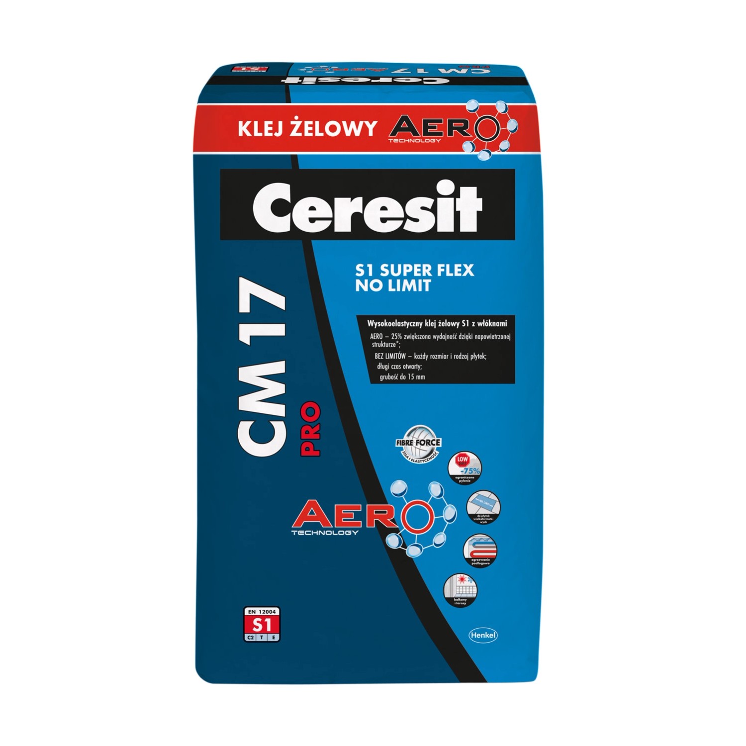 Ceresit Klej żelowy S1 NO LIMIT Ceresit CM17 PRO 22,5kg