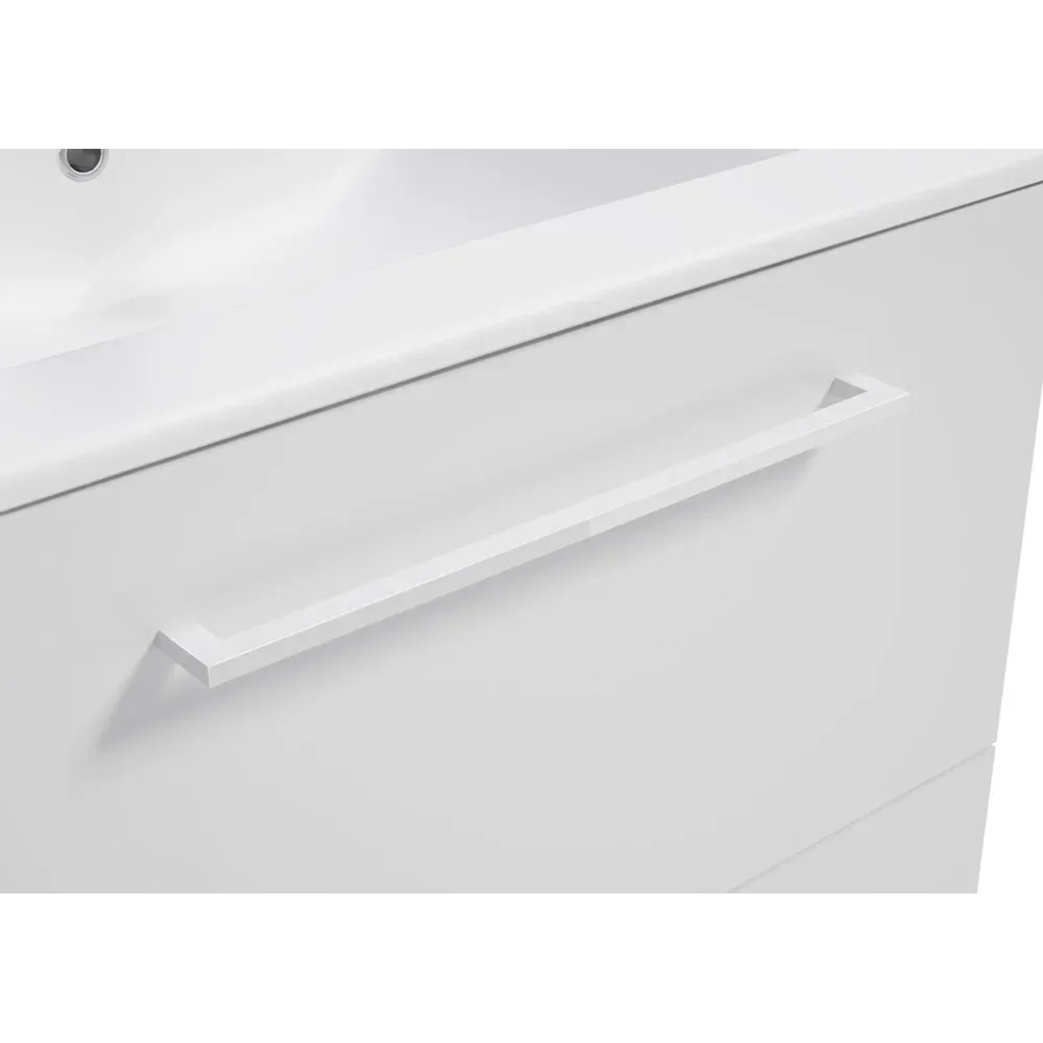 Defra Uchwyt metalowy Metro biały połysk 33 cm