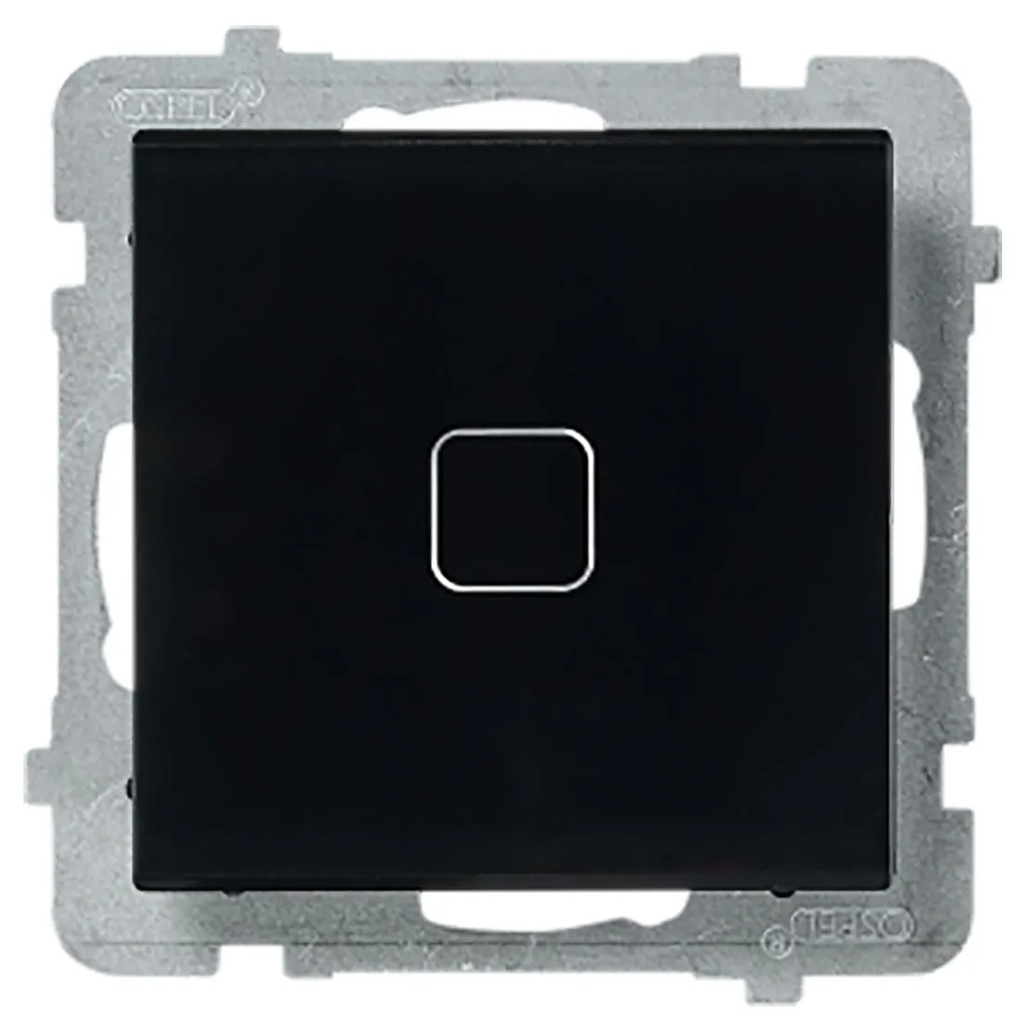 Łącznik dotykowy 1-biegunowy Sonata Touch z podświetleniem czarne szkło