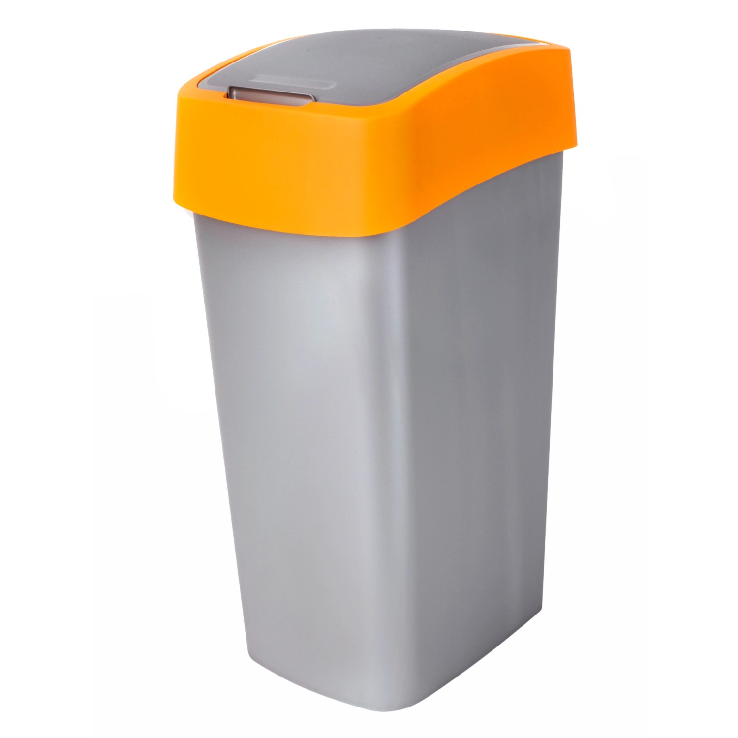 Kosz na śmieci Flip Bin srebrno-żółty 45 l