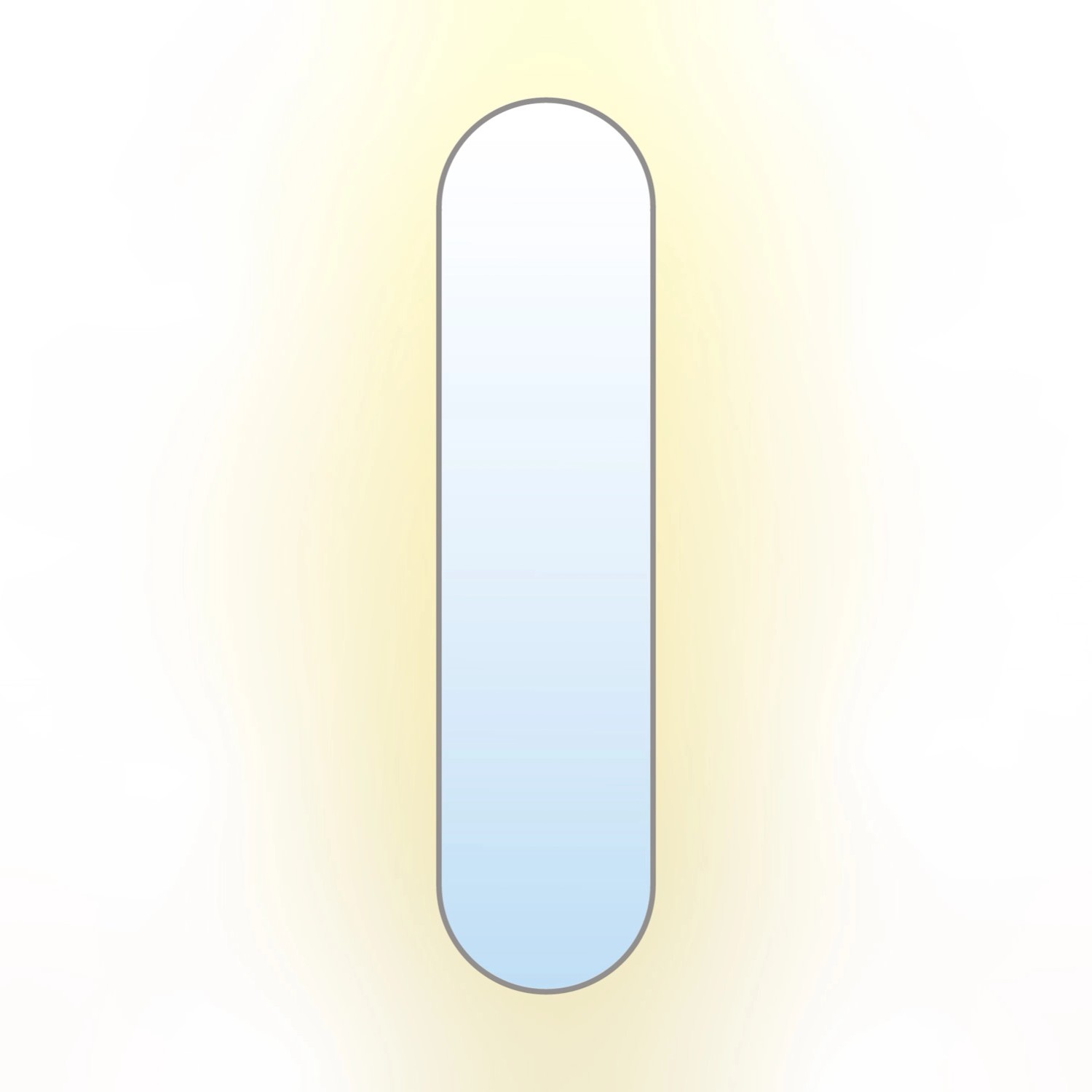 Lustro LED Pastille Srebrne Neutralne 120x60