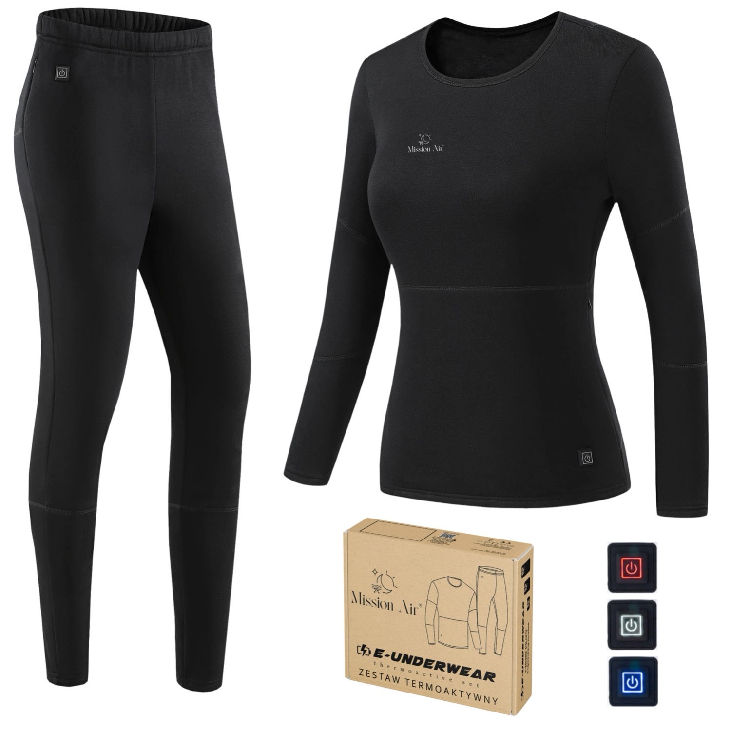 Mission Air Bielizna damska podgrzewana E-UNDERWEAR roz. M (bez powerbanku)