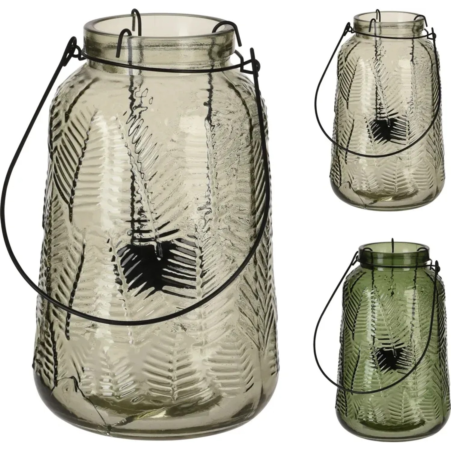 Lampion Botanical szkło mix