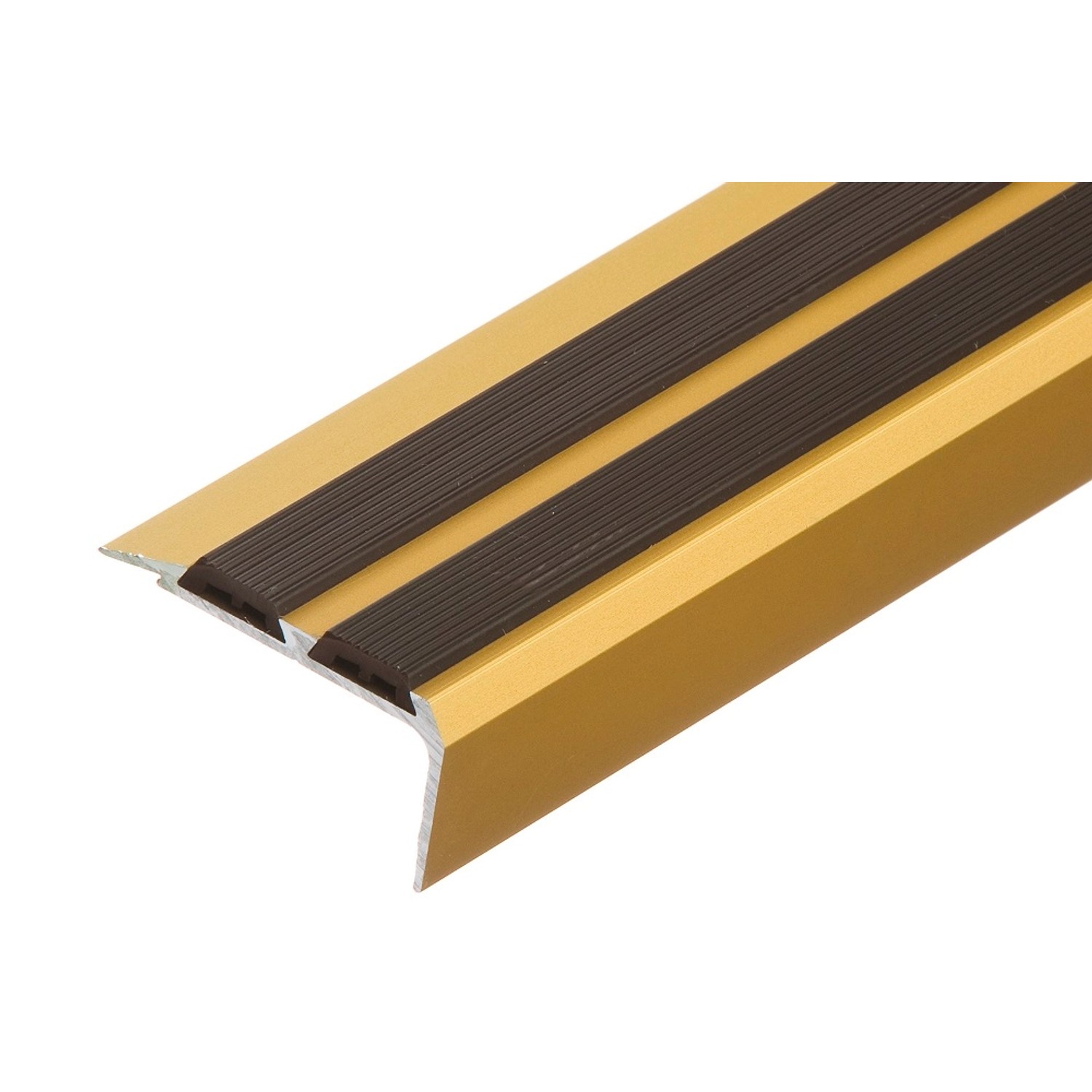 Cezar Profil schodowy aluminiowy 35 x 19 x 1000 mm złoty