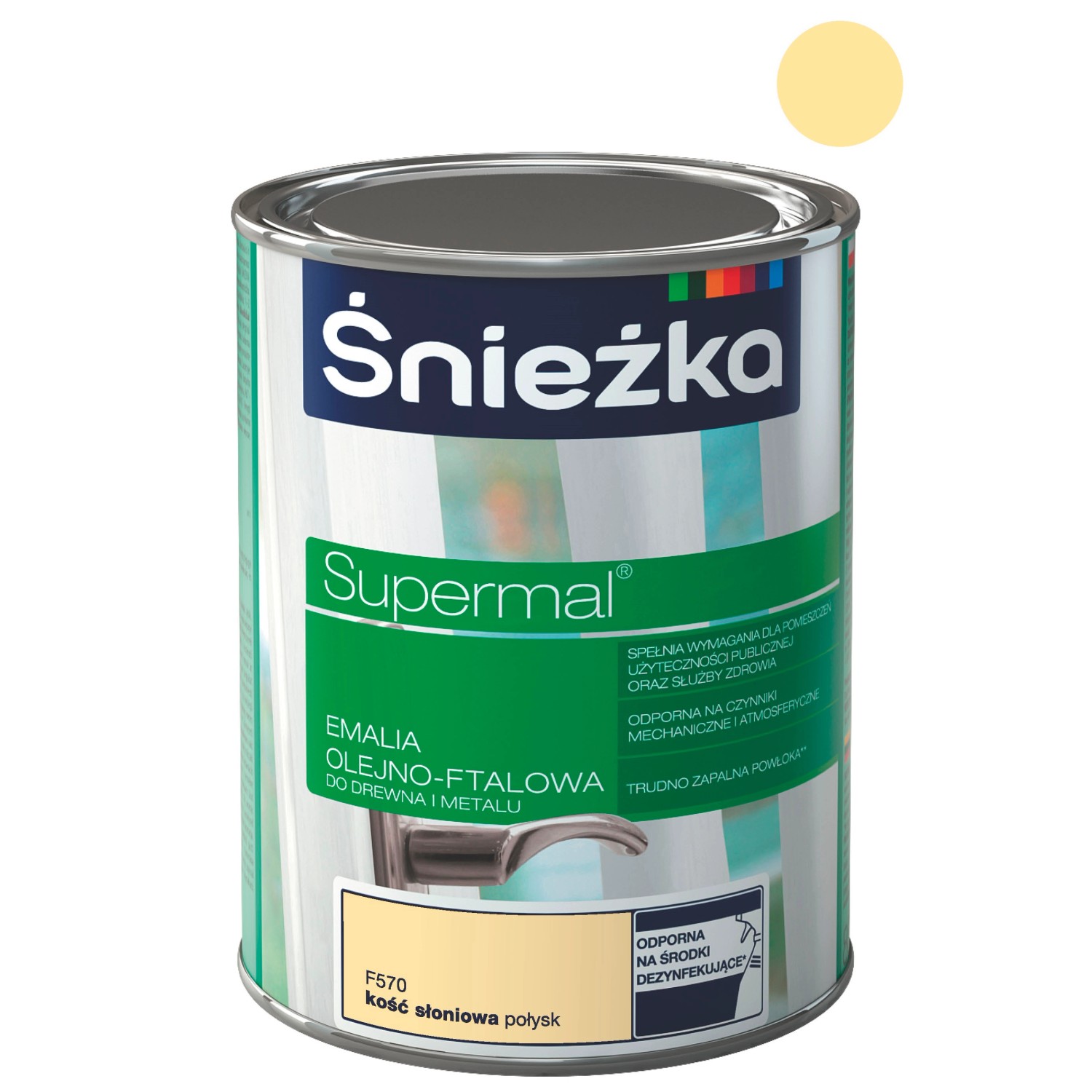 Śnieżka Emalia Supermal olejno-ftalowa kość słoniowa 800 ml