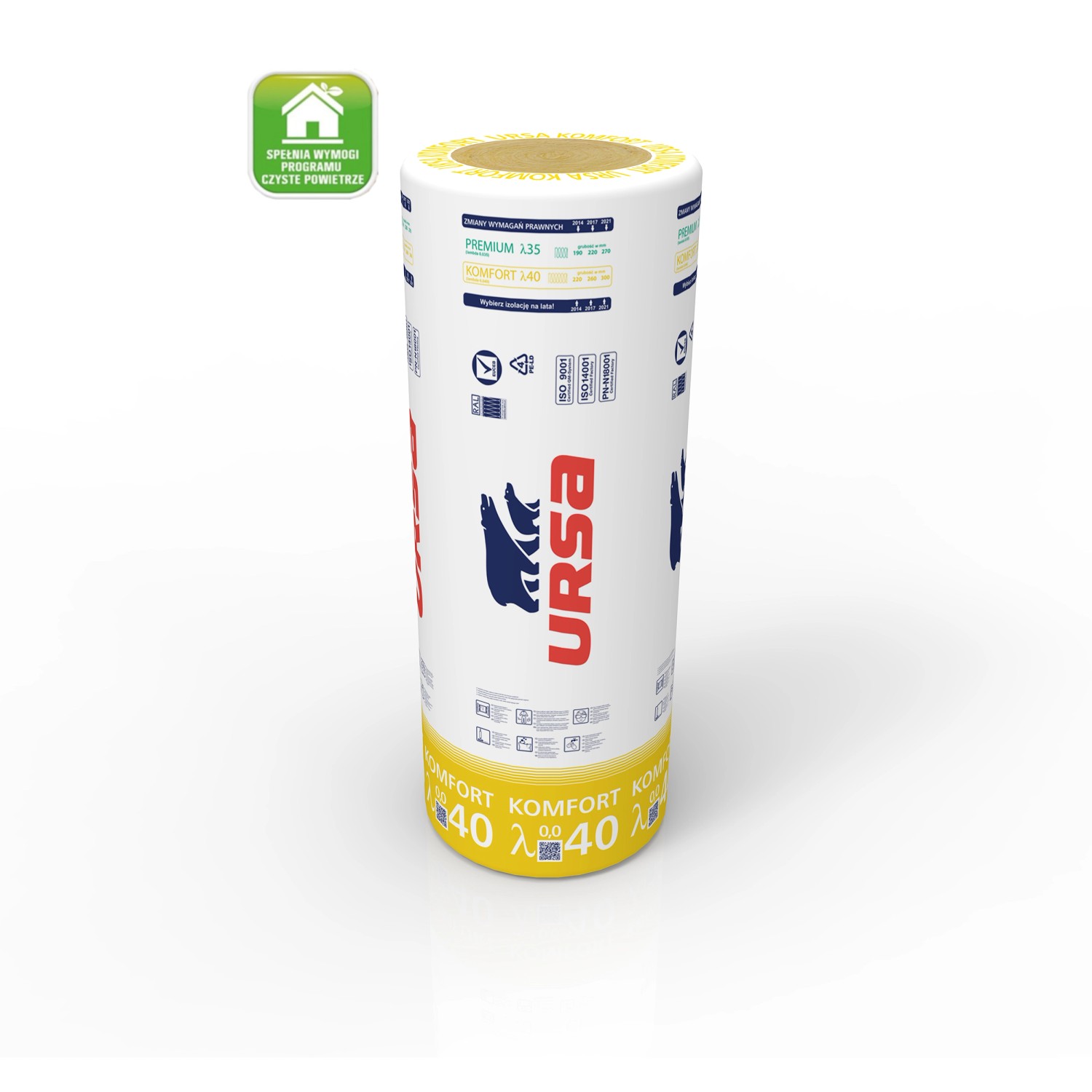 Ursa Wełna Komfort 40 W/mK, 50 mm 19,2 m2