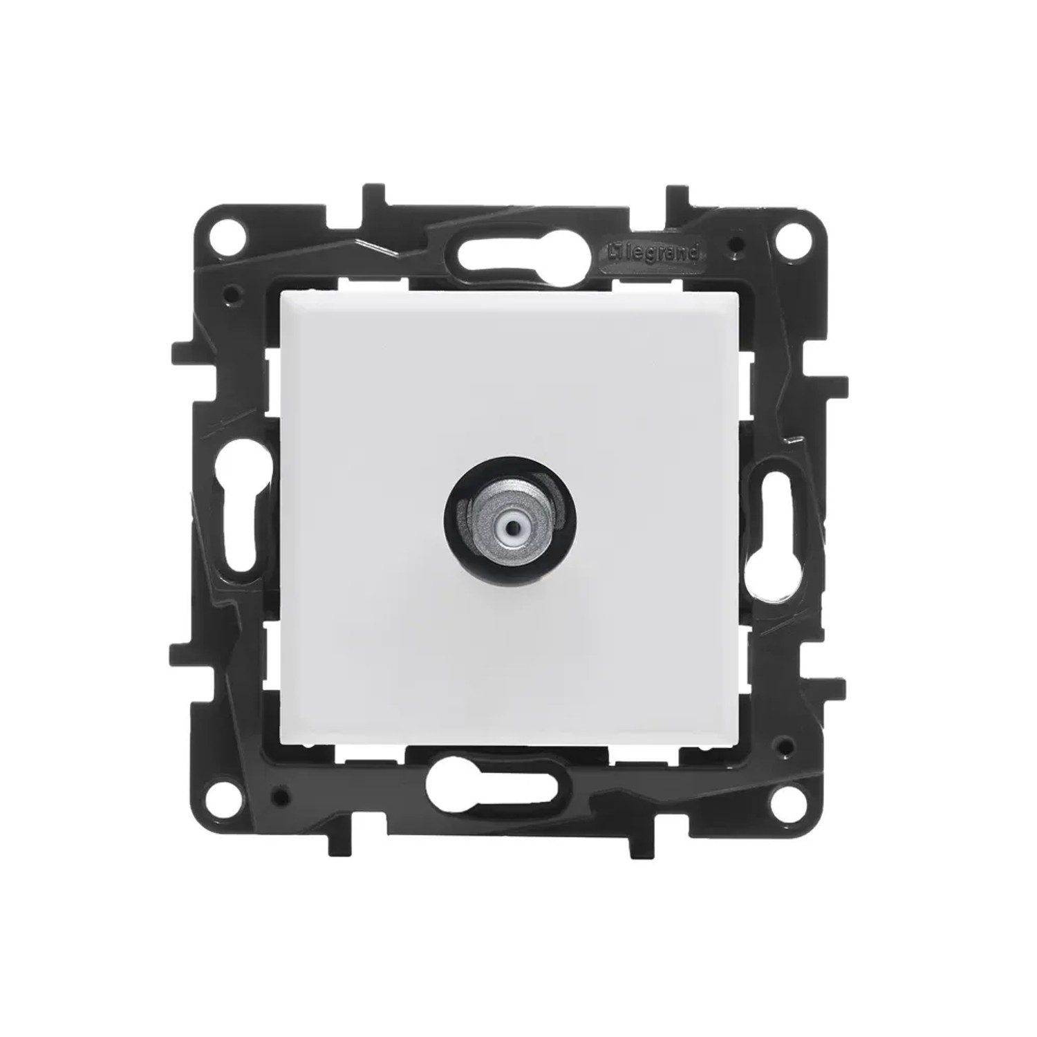 Niloe Step Gniazdo TV typu F końcowe do instalacji typu gwiazda 1,5 dB, białe