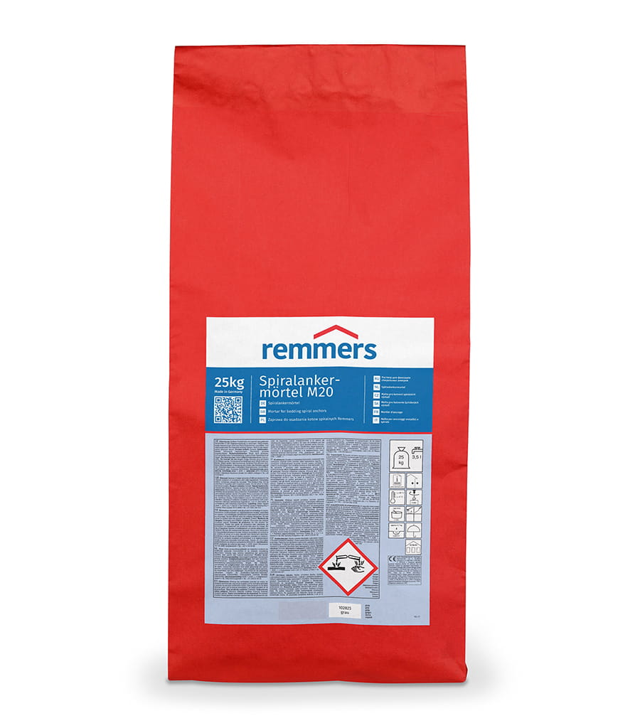 REMMERS SPIRALANKERMORTEL M20 JEDNOSKŁADNIKOWA ZAPRAWA DO KOTEW 25KG