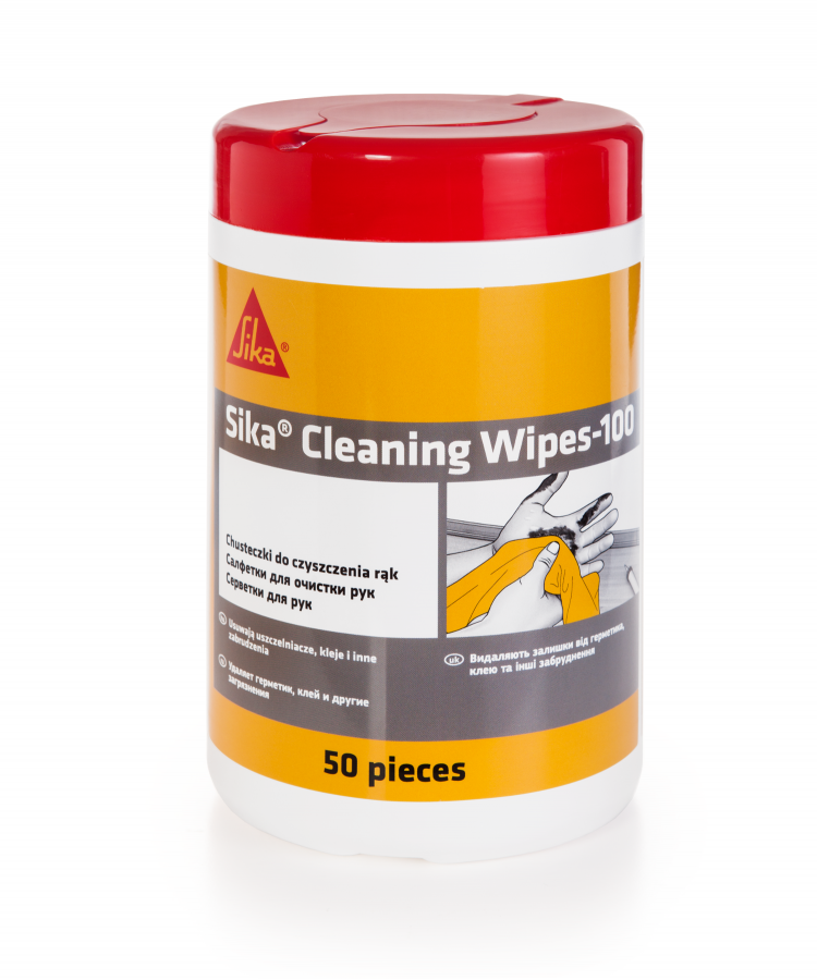 SIKA CLEANING WIPES 100TUBE CHUSTECZKI DO CZYSZCZENIA