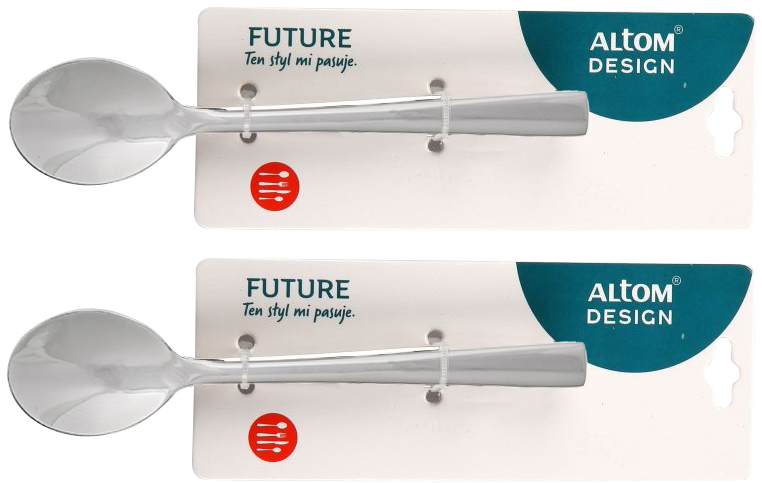 Łyżeczki do herbaty Altom Design Future, 6 sztuk, srebrny