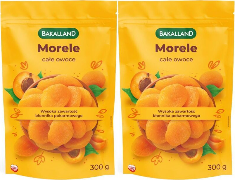 2x Morele suszone Bakalland, 300g