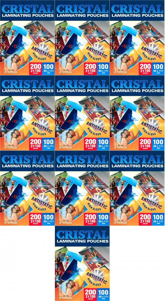 10x Folia do laminowania Argo, 80x111mm, 2x100 μm, antystatyczna, 100 sztuk