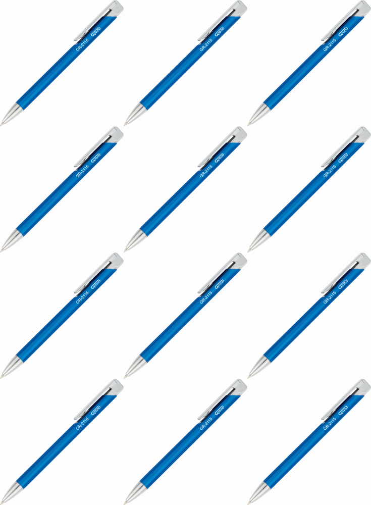 12x Długopis automatyczny Grand GR-2115, 0.7mm, niebieski
