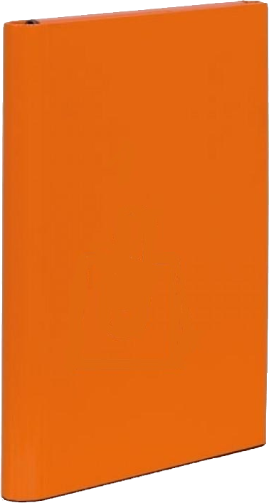 Teczka na rzep Vaupe Caribic, skrzydłowa, A4, 40mm, pomarańczowy