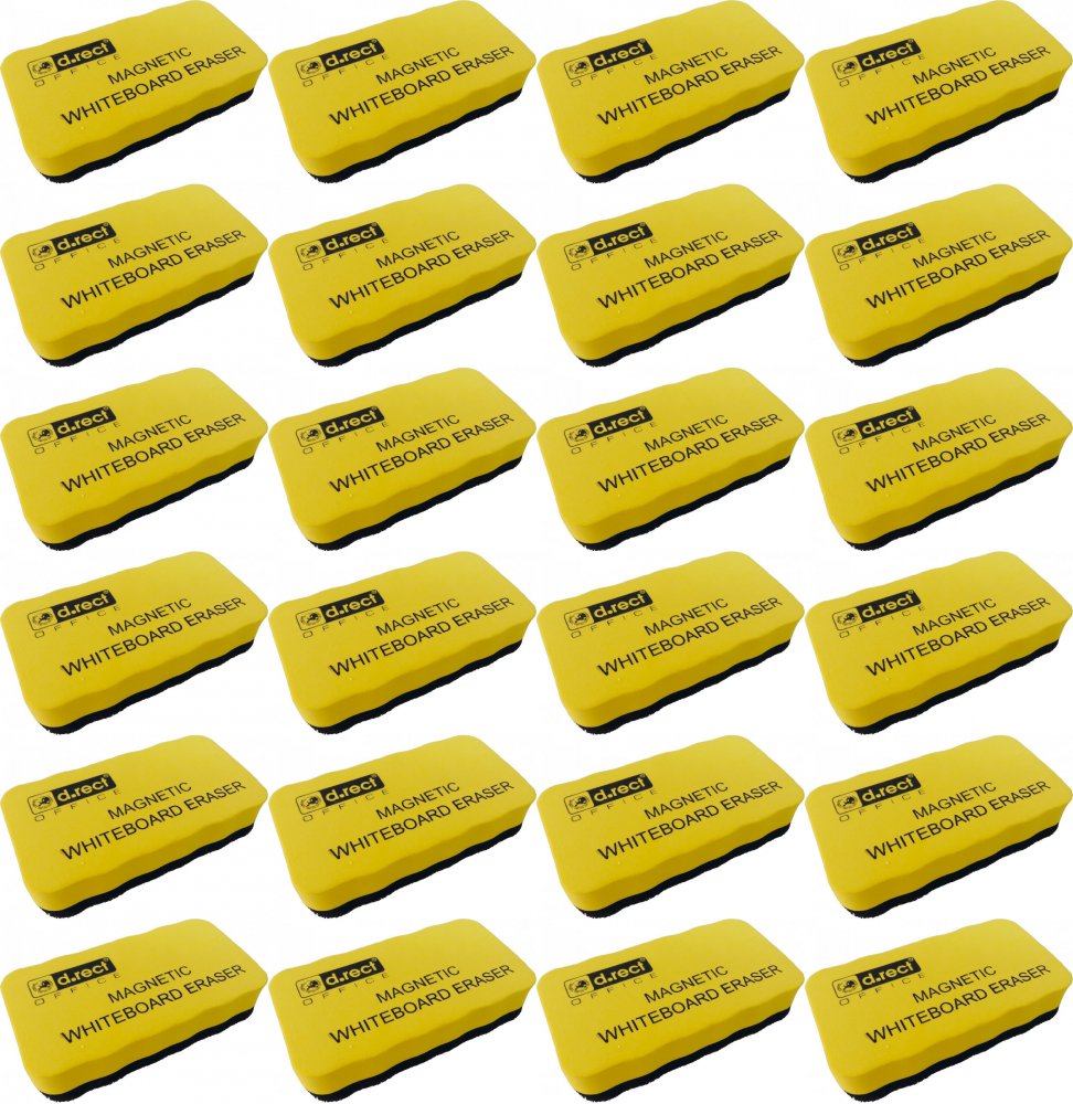 24x Gąbka magnetyczna D.Rect Eva, 51x106mm, mix kolorów