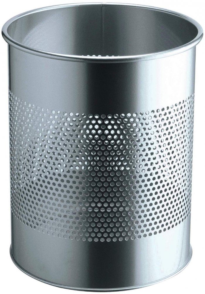 Kosz na śmieci Durable, ażurowy, 15l, srebrny