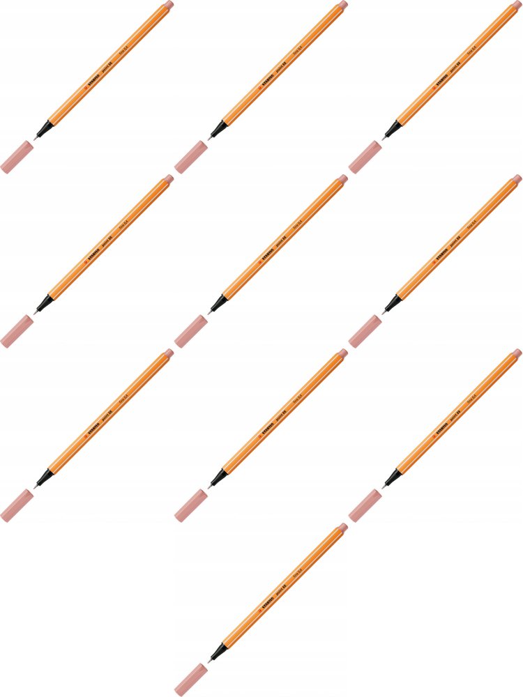 10x Cienkopis Stabilo Point 88/28, 0.4mm, pudrowy róż