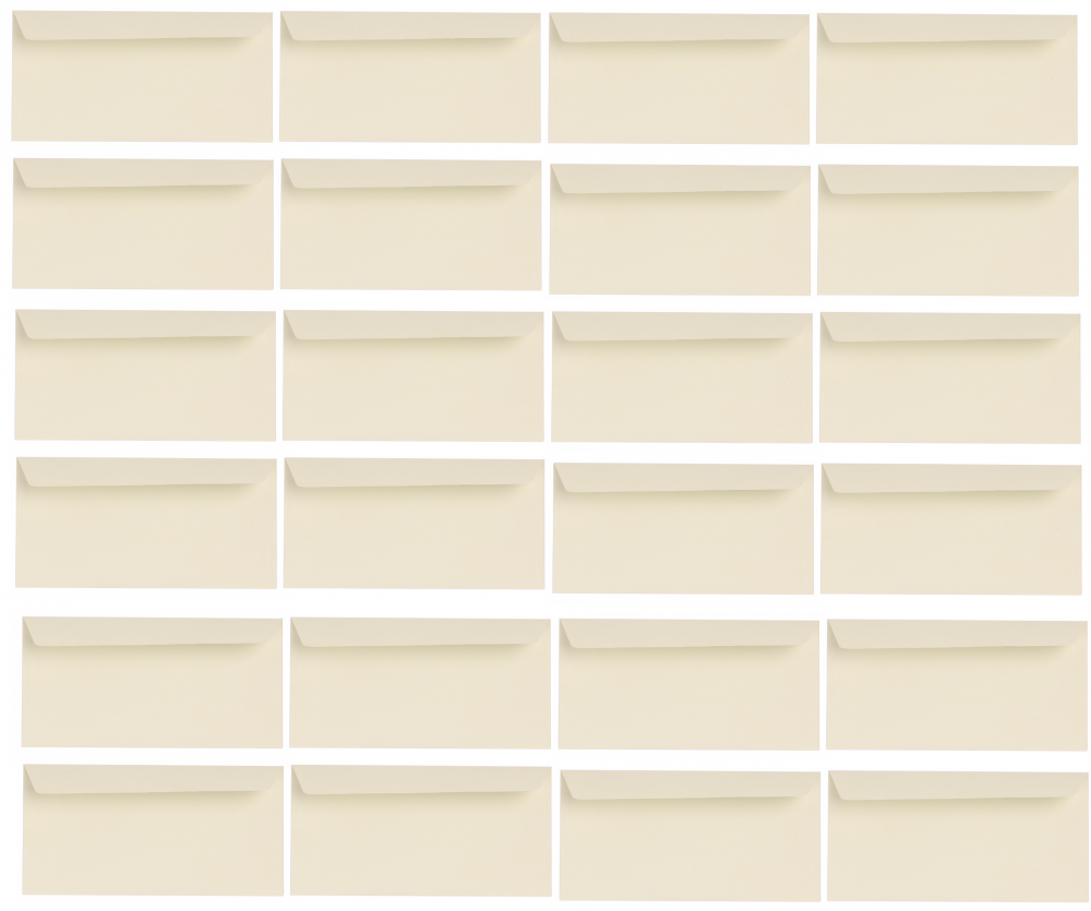 5x Koperta ozdobna Galeria Papieru, DL Holland, 120g/m2, 10 sztuk, kremowy